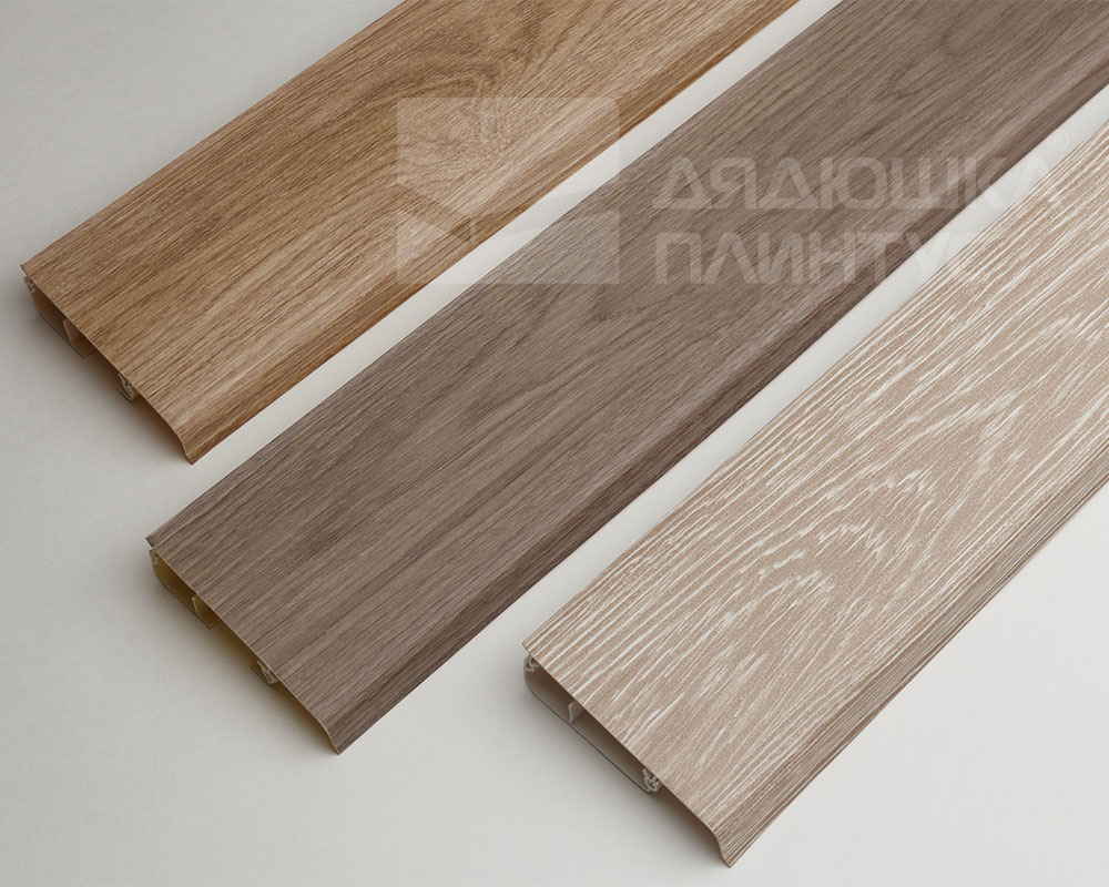 Плинтус ПВХ Salag Lima 72мм 2,5м. Венге