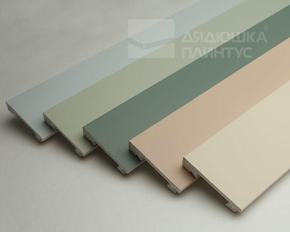 Плинтус из полистирола высокой плотности Волшебная Палочка. Окрашенная. 80мм 2м. NCS 2500-N