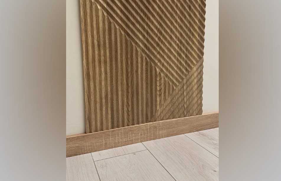 Плинтус МДФ Волшебная палочка. Гарден .204 Ясень серый