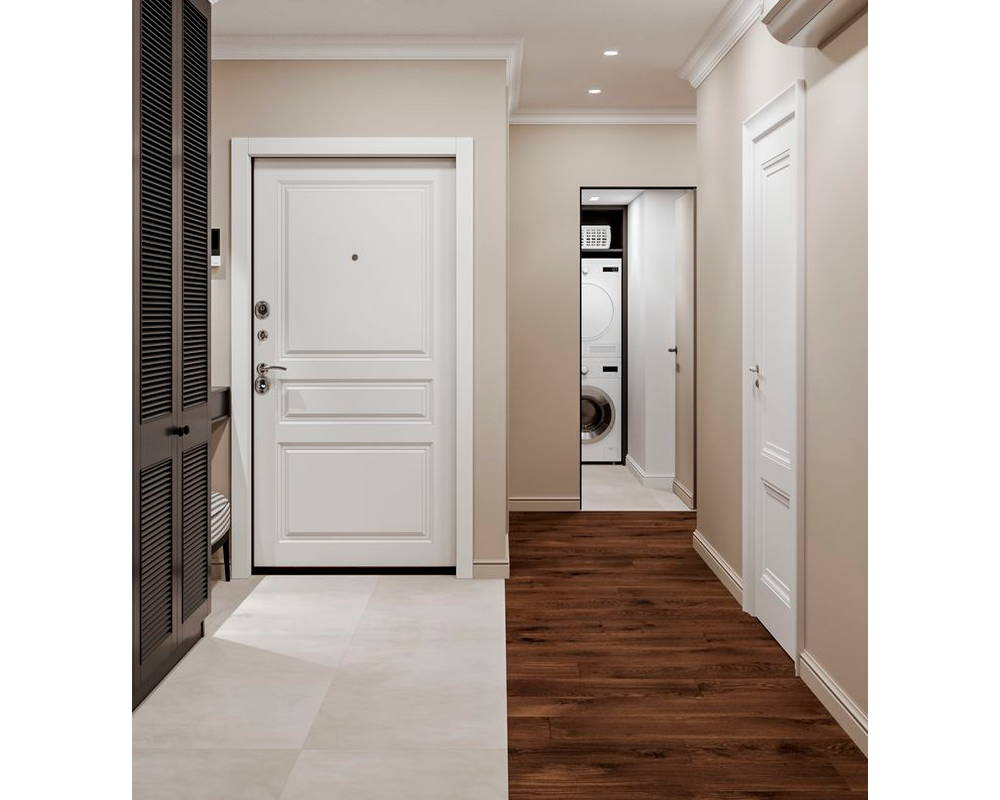 Плинтус из полистирола высокой плотности NMC Wallstyl FL2 Белый