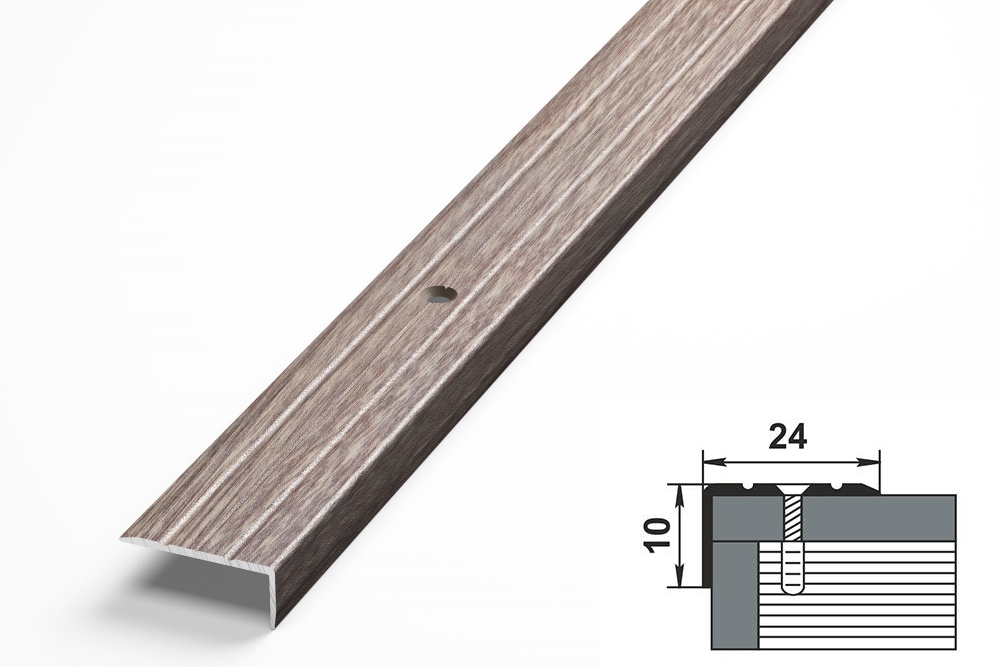 Порог угловой ПУ 01.1800.045 Дуб дымчатый