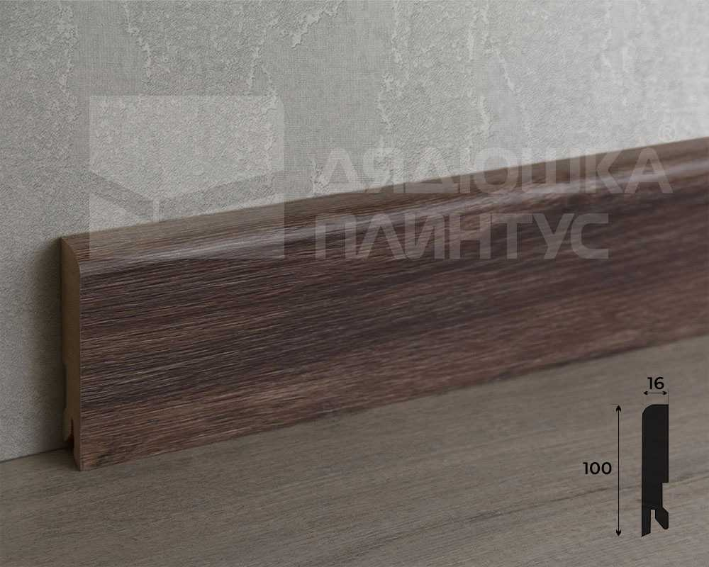Плинтус МДФ Лука Пл 100-1МДФ.2700.Point line 24052 Дуб бомонт