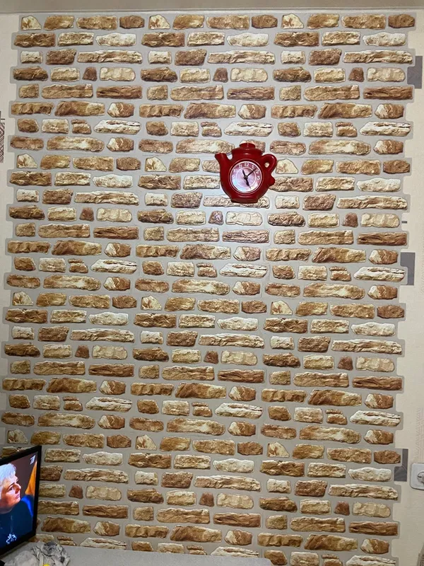 Панель ПВХ самоклеющаяся 473*470 мм 15шт/уп. Мергель глинистый. Цена указана за 3,3 м²