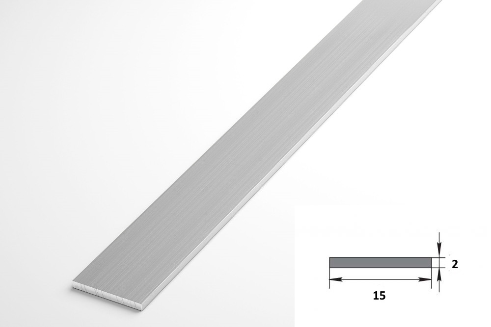 Штанга плоская 15 мм ШПл 06.2000.500 Без окраса