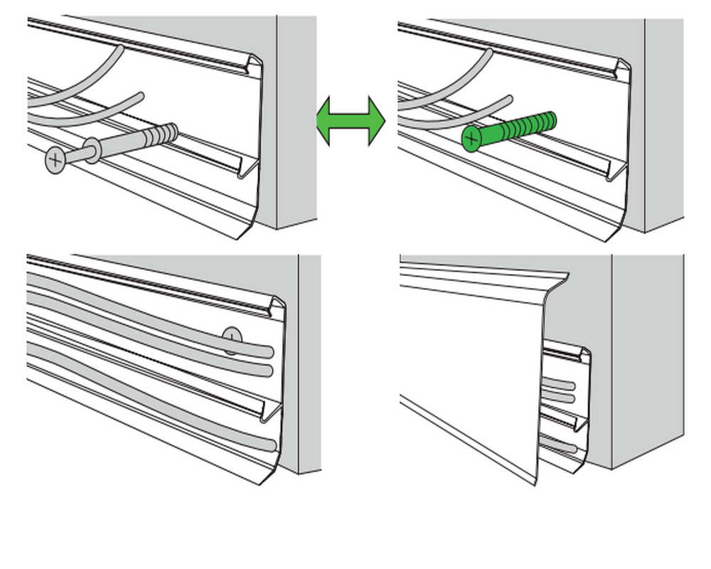 Плинтус ПВХ MAGIC STIСK 77мм 2,2 м MS04 Акация