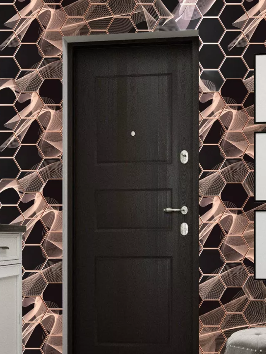 Панель ПВХ ГРЕЙС 973*492 10шт/уп Шестигранник Гравитация. Цена указана за 4,8 м²