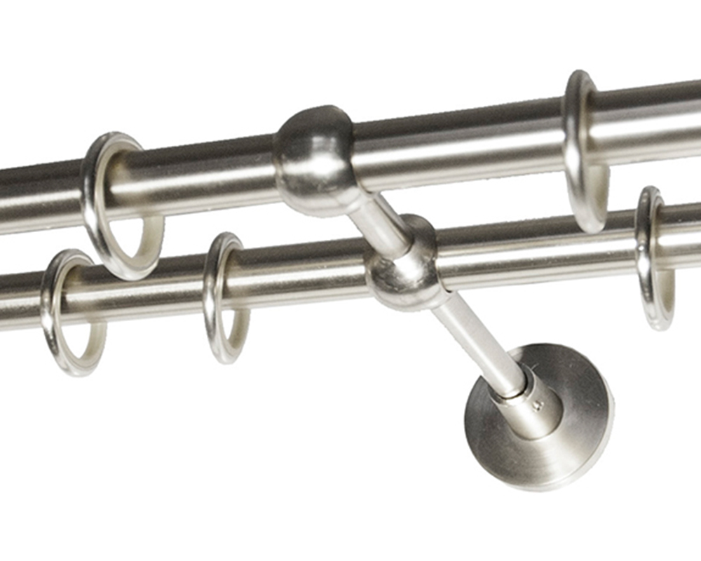 Карниз двухрядный кованый УЮТ d16мм 2,0м Сталь